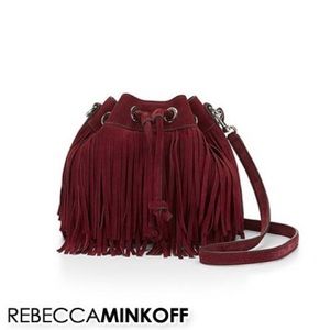 Rebecca Minkoff Fringe Bucket Crossbody Bag